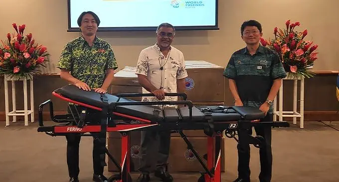 From left: KOICA Fiji country director Ra Kapchae, Permanent Secretary for Health and Medical Services Dr James Fong and Ambassador of the Republic of Korea to Fiji Young-Kyu Park. Photo: KOICA