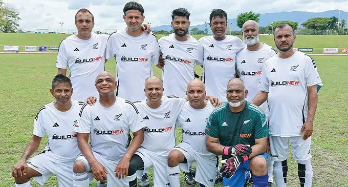 New Zealand Masters football team. Photo: Waisea Nasokia