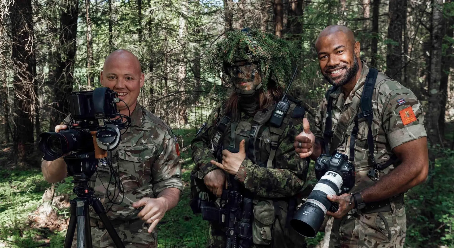 Behind the lens: Corporal Tanuku works in challenging conditions during military assignments, capturing stories through rain, snow and fog as part of his role as a British Army photographer.