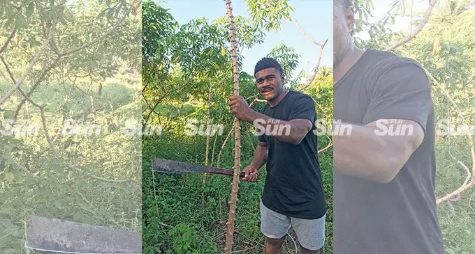 Swire Shipping and Flying Fijians winger Vinaya Habosi at Nayawa village, Nadroga, on June 9, 2022. Photo: Waisea Nasokia