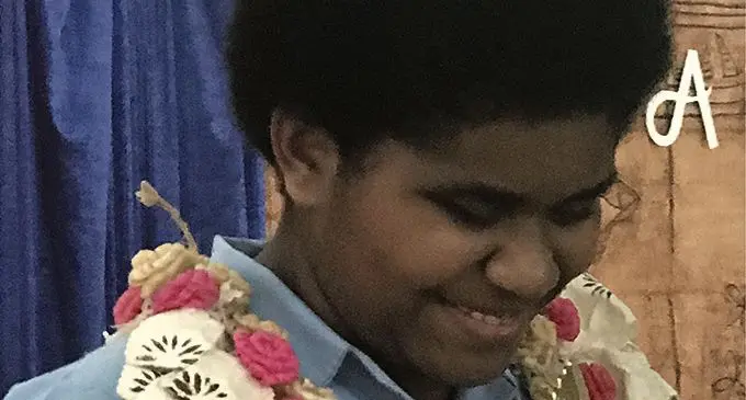 Fiji School for the Blind Dux Award recipient Naomi Lewakita. Photo: Wati Talebula 