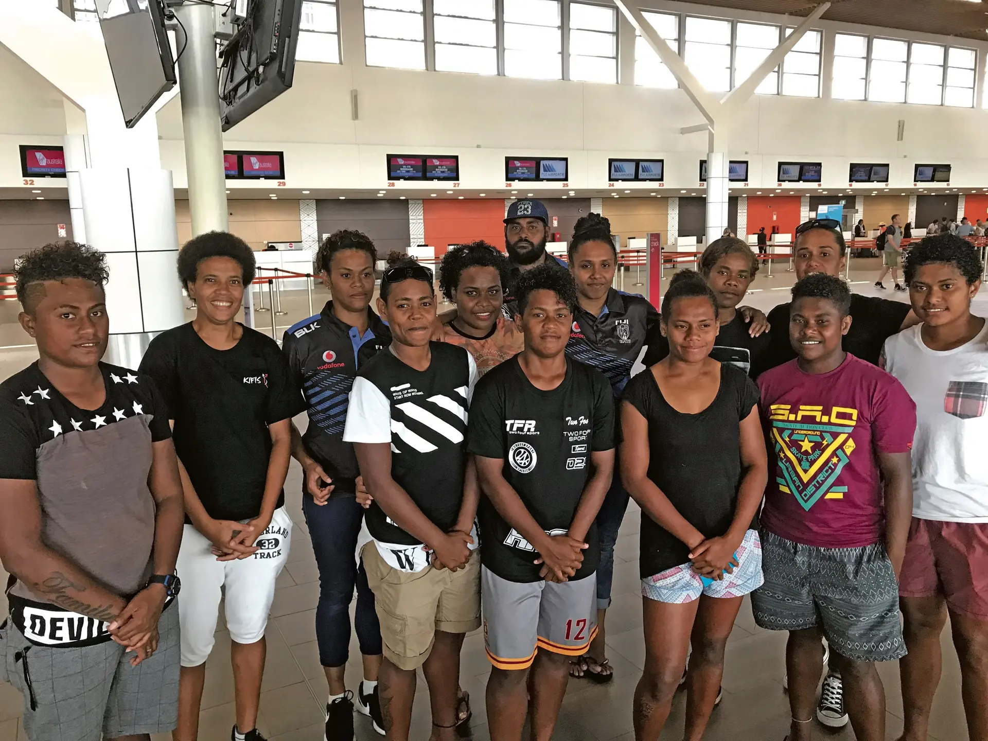 Fijian Women U23 rugby league team to the Commonwealth Games Nines competition. Photo: Waisea Nasokia