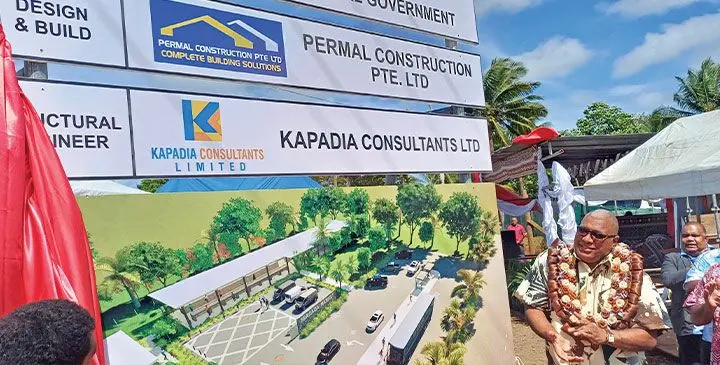 Former President of Fiji, Tui Macuata Ratu Wiliame Katonivere (with graland), as chief guest during the groundbreaking ceremony of Seaqaqa market and bus stand in Macuata on May 8, 2025. Photo: Shratika Naidu