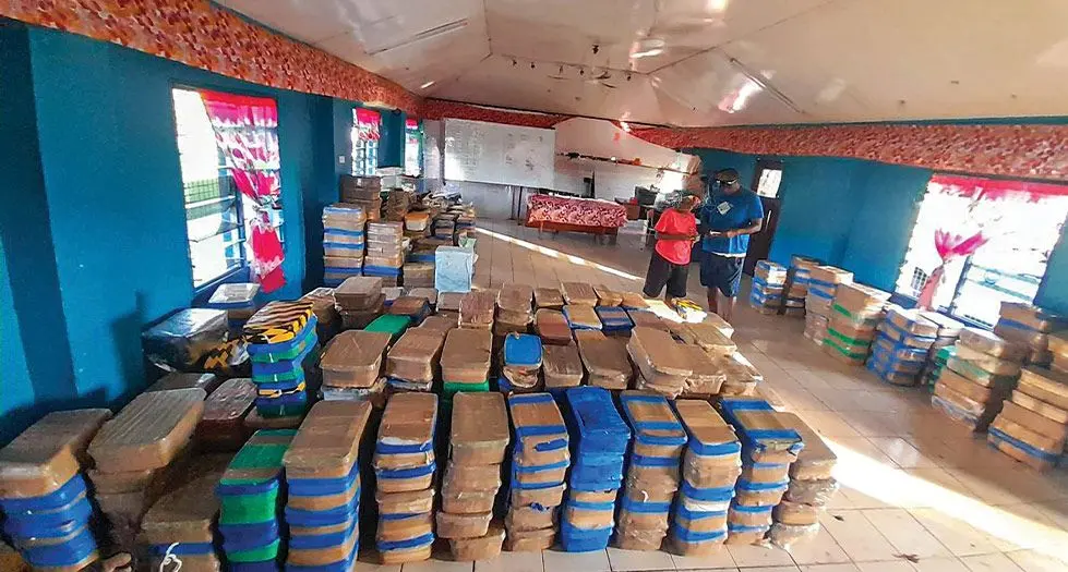 The methamphetamine that was seized in Nadi earlier this year. 