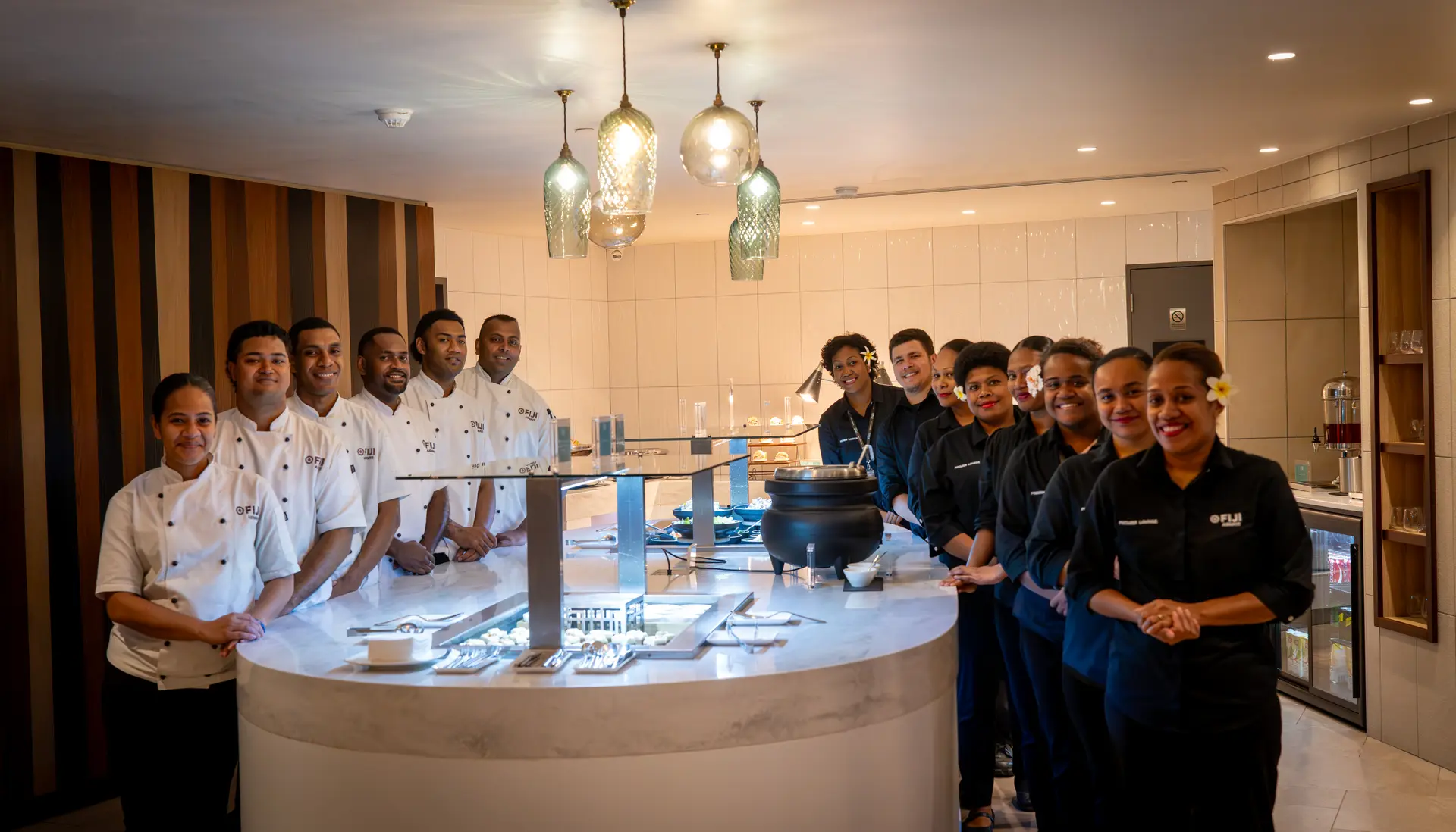 The Fiji Airways Premier Lounge at Nadi International Airport offers travellers a space before departure with service and Fijian touches.