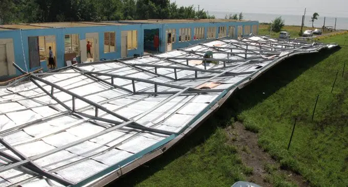 Damaged classroom block at St John’s College in Cawaci, Ovalau on April 11, 2018. Photo: Manhar Lal