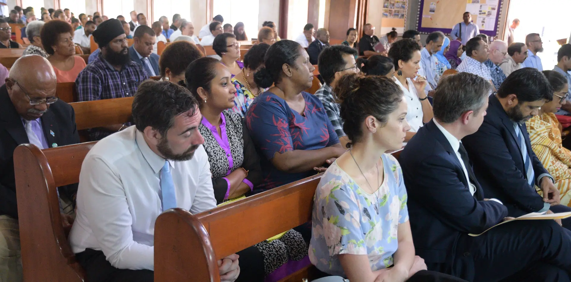 Many Political and Religious Leaders attended Vigil for victims of Christchurch terror attacks and for a pacific without discrimination at Holy Trinity Anglican Cathedral in Suva on March 19, 2019. Photo: Ronald Kumar.