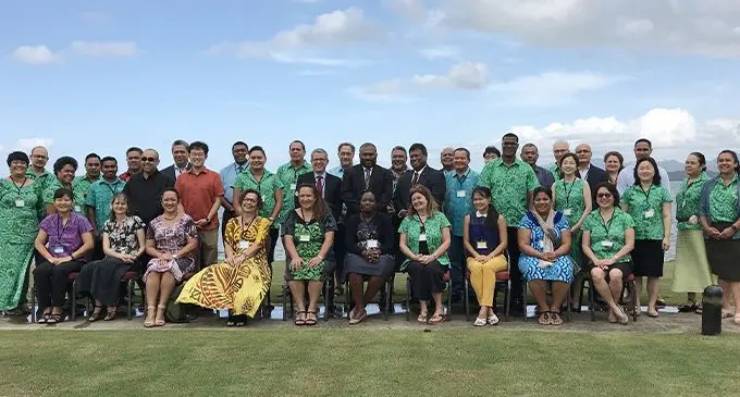 Participants of the Pacific Country Meeting on Specialist Health Care Services at the Grand Pacific Hotel in Suva.