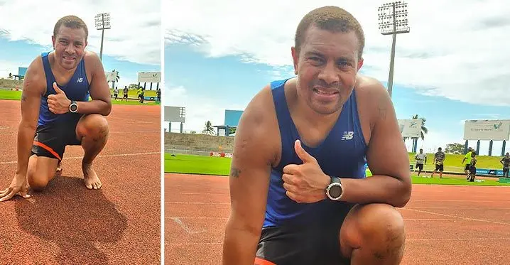 Former Fiji and Pacific Games men’s 800 metres and 1500m champion Sireli Nakelekelevesi at the HFC Bank Stadium in Suva. Photo: Sereana Salalo