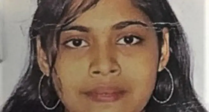 Missing teenager, Shyna Shenaz Ali.