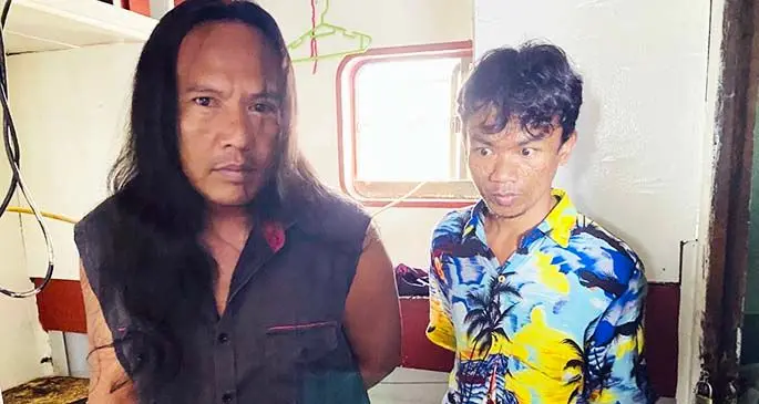 Damayana (left) and Febriyanto.