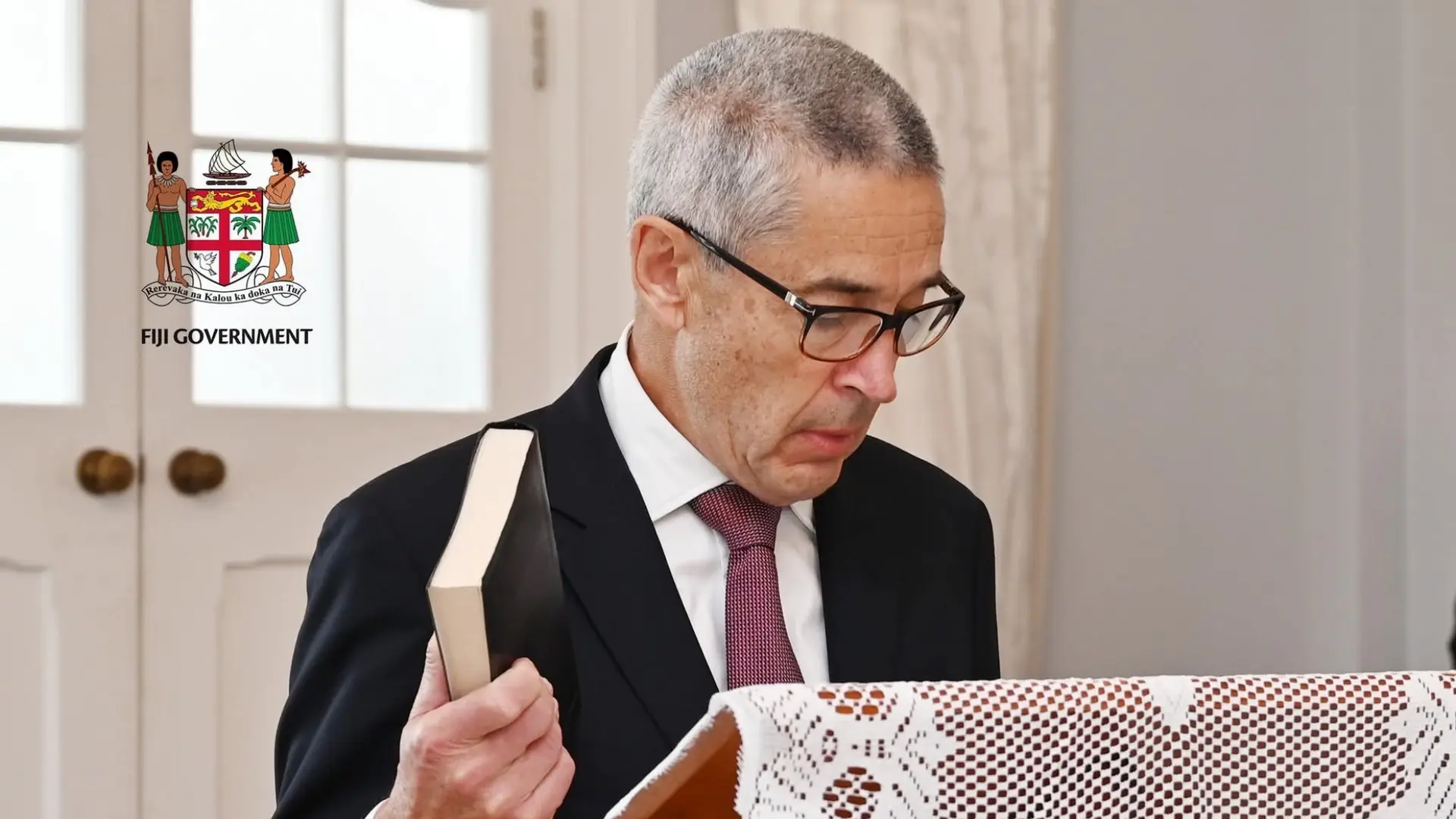 New justice of Fiji’s Supreme Court, Geoffrey Nettle, during the sworn in on April 7,2026. 