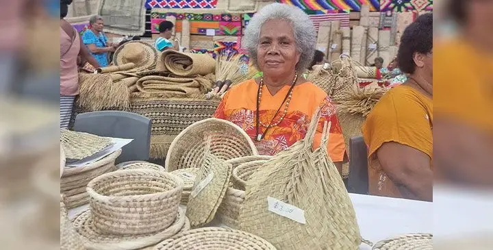 Ko Amelia Saukuru ka dua vei ira na marama e ra matataka mai na National Women’s Expo ka vakayacori e na macawa sa oti e Suva. Veitaba: Salaseini Guniyaga