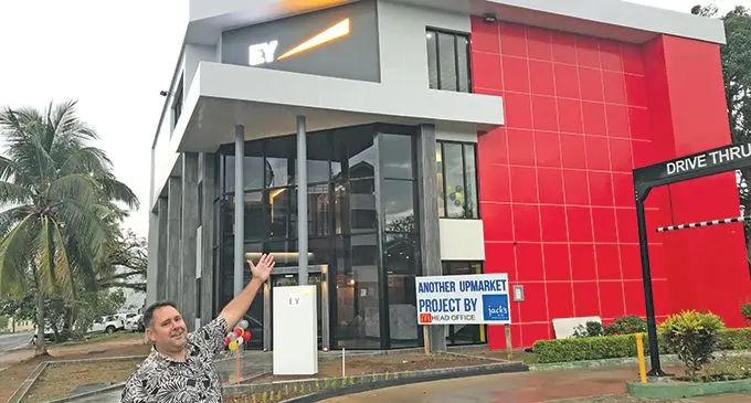 McDonald’s Fiji managing director, Mark McElrath outside the new Vuvale Fiji building in Nadi.