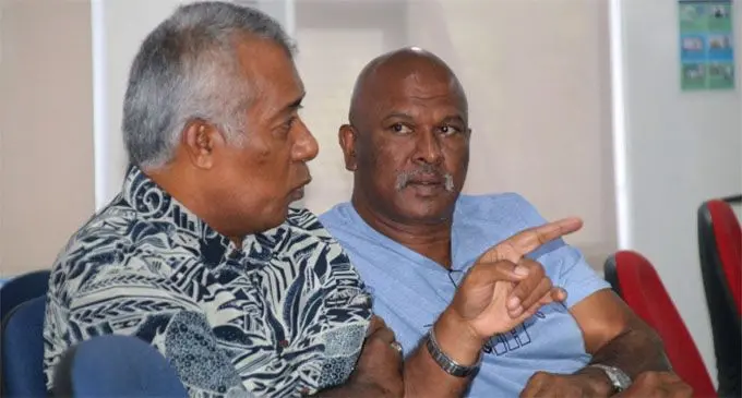 Shipping operators at a meeting with the National Disaster Controller.