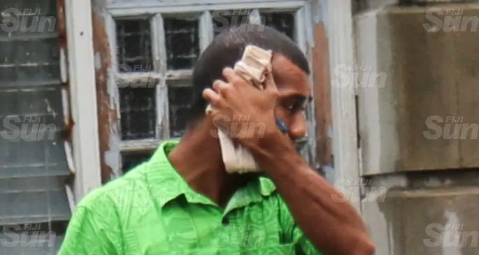 Sailosi Naivalurua outside the Suva Court House on May 8, 2020. Photo: Kelera Sovasiga