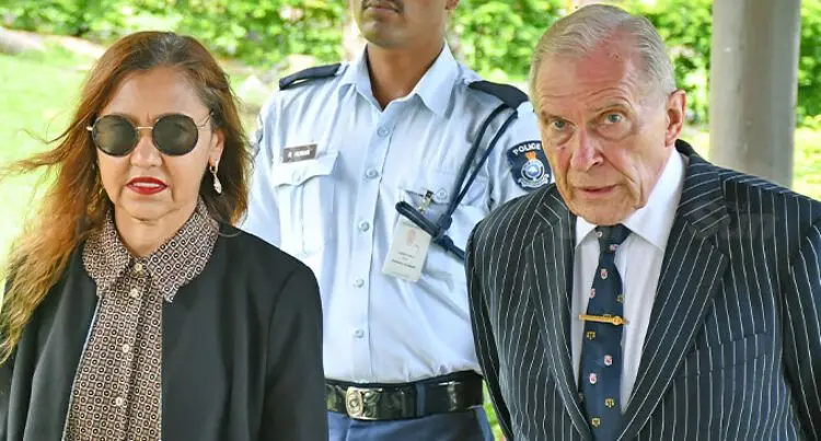 Counsel Assisting the Commission Janet Mason and senior Australian jurist and current Judgeof the Supreme Court Justice David Ashton-Lewis.
