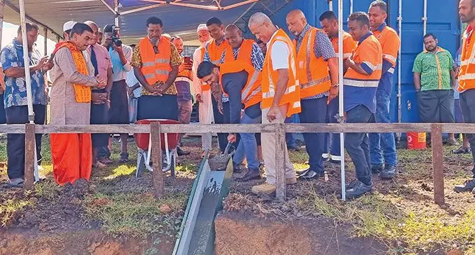 Attorney-General, Minister for Economy and Minister Responsible for Housing Aiyaz Sayed-Khaiyum during the groundbreaking ceremony of the Covata Housing (stage 2) Residential Subdivision in Tuatua, Labasa on June 1, 2022.