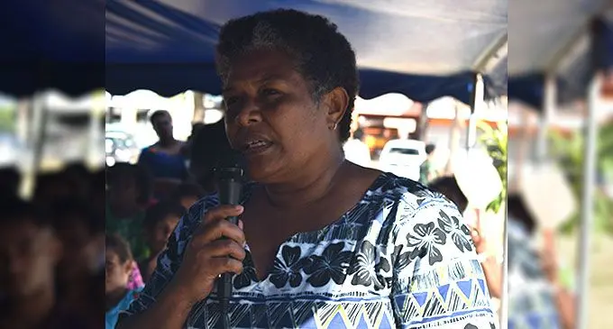 Nadi District School head teacher, Anaseini Qeleca speaking during the talanoa session on July 23, 2022. Photo: Nicolette Chambers 