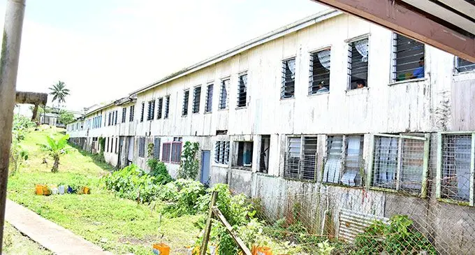 The poor condition of Nabua Primary school year 6 and 7 block is a concern as it is still in use by students. Photo: Ronald Kumar. 
