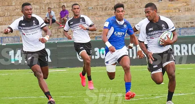 The Swire Shipping Fijian Warriors scored all 29 points in the first half of their World Rugby Pacific Challenger opener against Samoa A at the ANZ Stadium in Suva on March 6, 2020. They won 29-5. Photo: Kelera Sovasiga