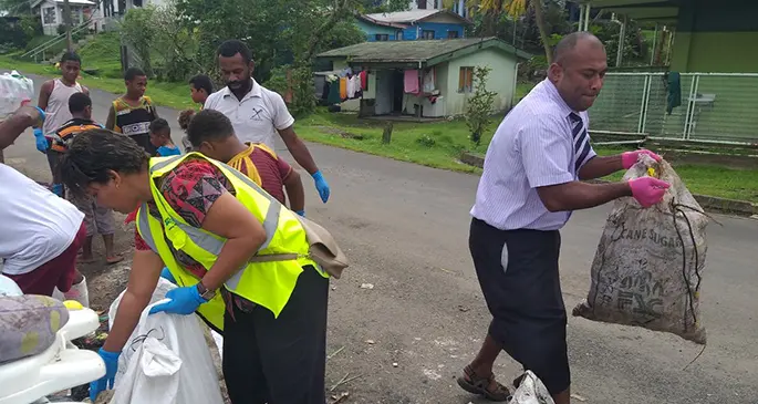 Minister for Health and Medical Services Dr Ifereimi Waqainabete leads the ministry fight against Leptospirosis, Typhoid, Dengue, and Diarrhea (LTDD) in the Central Division. Photo: Commissioner Central Division Nausori Team