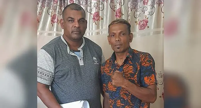 (Right) Veteran Junior 'The Razor' Farzan Ali.