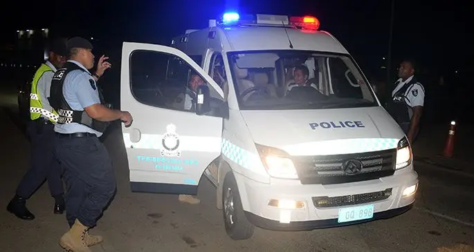 Police check during curfew10