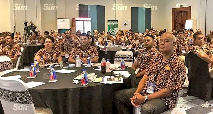 Top Executives Conference delegates during day one presentations on November 12, 2021 at Sofitel Fiji Resort and Spa on Denarau Island, Nadi. Photo: Shreya Kumar