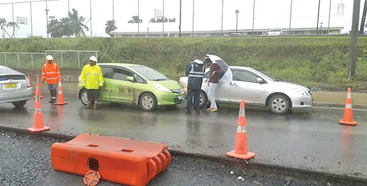 The accident near the Latter-Day Saints Church at Koronivia on July 27, 2019. Photo: FRA