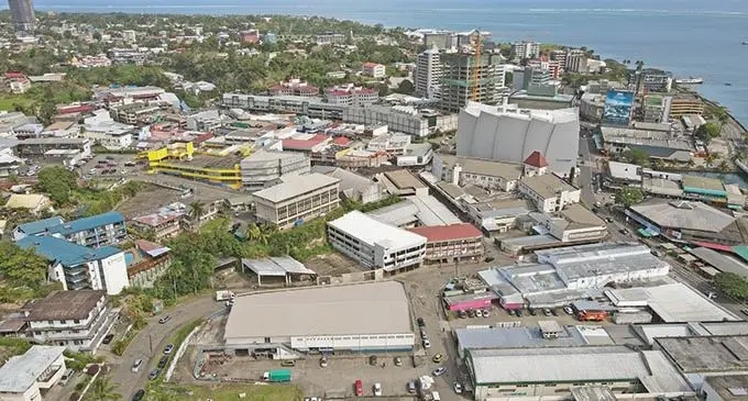 A sky view of Suva City.  Photo: Leon Lord