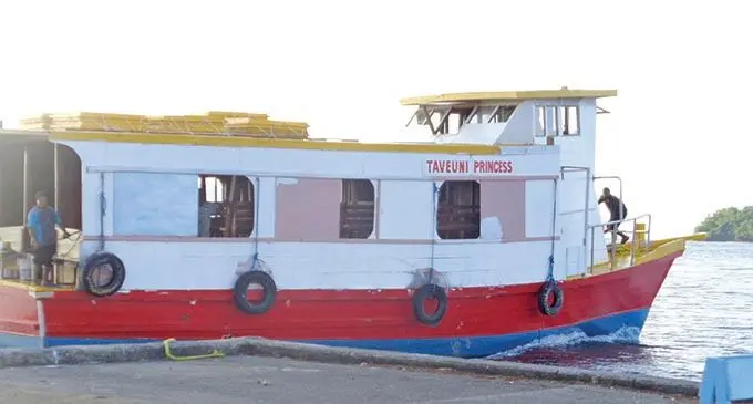 The Taveuni Princess is one of the boats owned by Grace Prasad Shipping and Landlords.