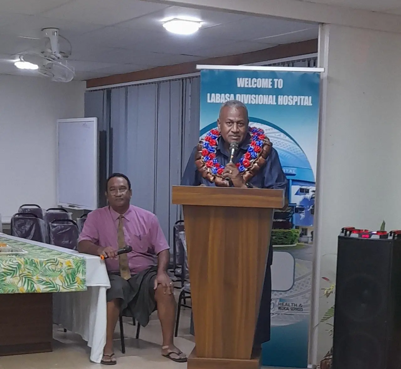 Minister for Health and Medical Services Penioni Ravunawa at Labasa Hospital on December 15, 2025.
