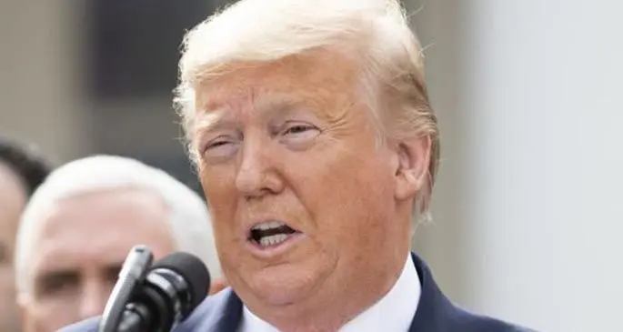 U.S. President Donald Trump addresses a news conference at the White House in Washington D.C., the United States, on March 13, 2020. (Xinhua/Liu Jie)