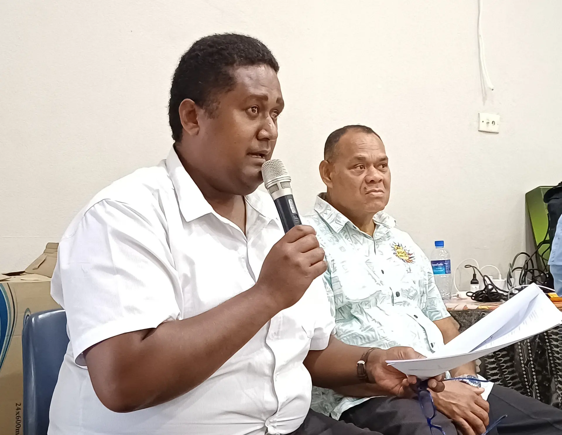 Assistant Roko Tui Macuata Tevita Kalou during the Public Health Amendment Bill consultation at Civic Centre in Labasa on July 6, 2026