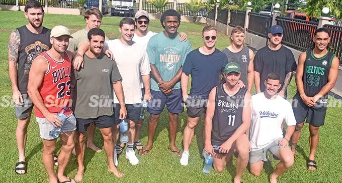 Australian Men’s rugby sevens team in Nadi on March 17, 2022. Photo: Waisea Nasokia