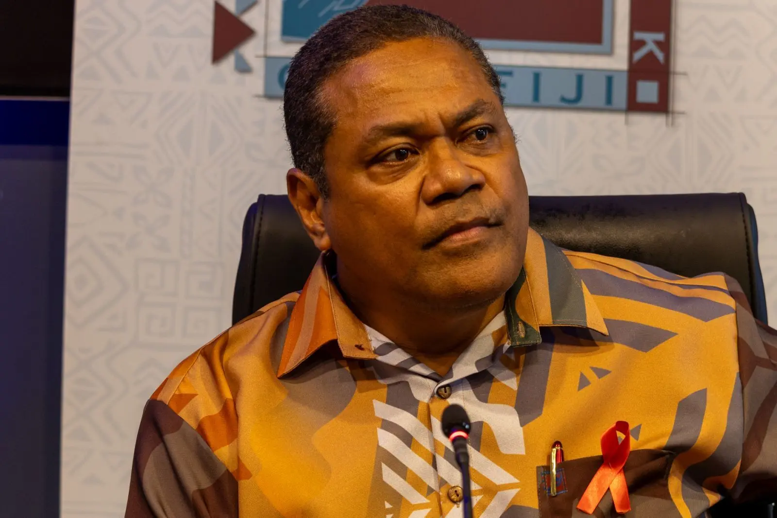 Deputy Governor of the Reserve Bank of Fiji Esala Masitabua during the press conference following the official unveiling of the new banknotes at the Grand Pacific Hotel on December 2, 2025.