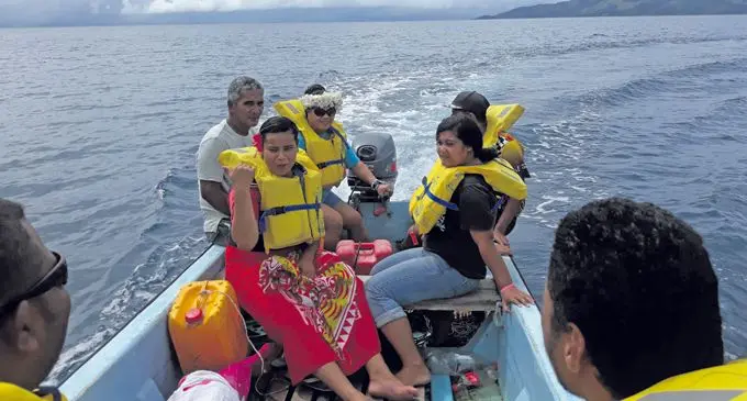 Participants of Boat master and restricted class six master/engineer training on Kioa Island in Northern Division on November 27,2018. Photo:Supplied