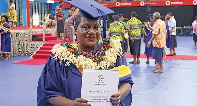 Mereseini Ravetau graduated from the Fiji National University with a bachelor’s degree in biology and chemistry.