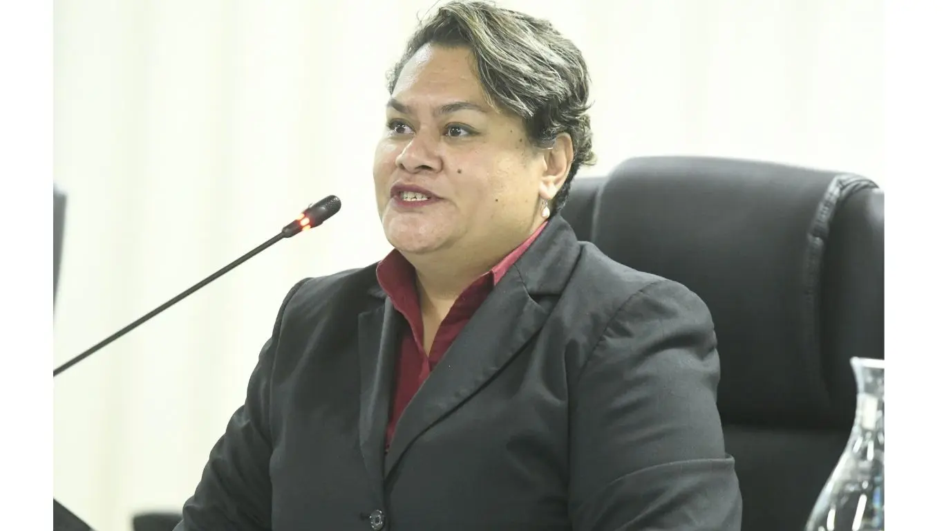 Acting Director of Public Prosecutions Nancy Tikoisuva making her submission to Constitutional Review Committee in Suva on April 23, 2026. 