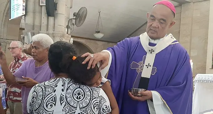 Archbishop Peter Loy Chong during the Ash Wednesday mass in Suva on February 26, 2020.   Photo: Shreeya Verma