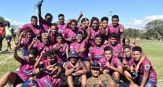 Lautoka Women’s rugby players celebrate their 27-15 win over Yasawa Marlins in the Skipper Cup clash at Prince Charles Park, Nadi on August 7, 2020. In the Under-19 Lautoka recorded a 13-11 win. Photo: Mereleki Nai