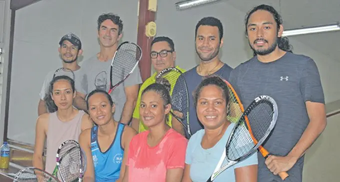 Participants at the Suva squash competition in Suva on January 19, 2019. Photo: Simione Haravanua