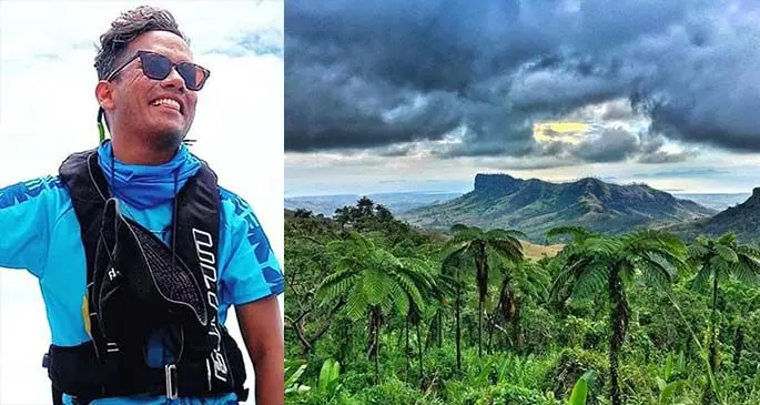 From Left-Right: Kiel AhSam and Mount Batilamu, Koroyanitu National Heritage Park.