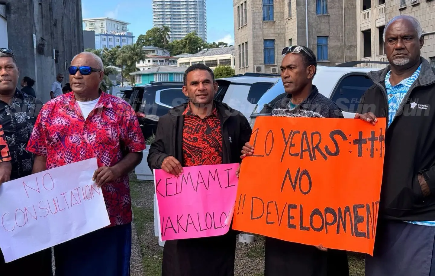 Vatulele landowners stage protest over proposed resort redevelopment
