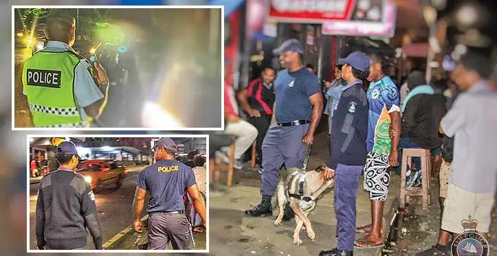 Police patrol in Suva City. Photo: Police Media Cell