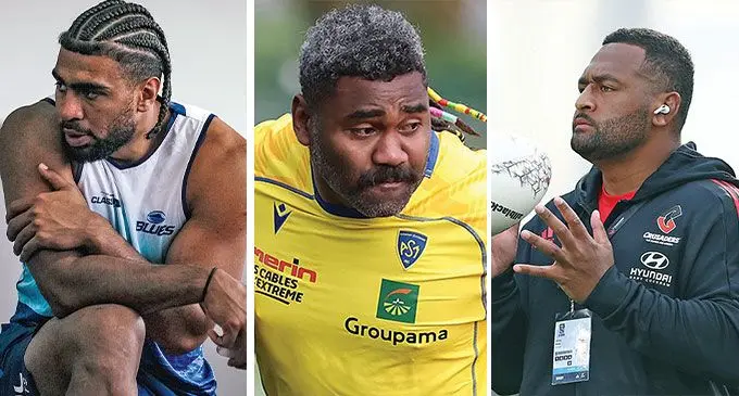 From left: Hoskin Sotutu, Pita Gus Sowakula and George Bower.