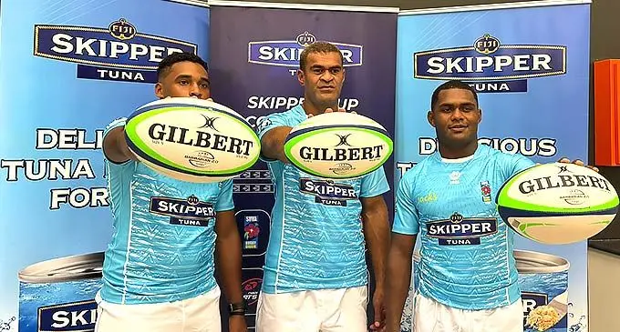 Suva senior men’s captain Enele Malele (centre) at Albert Park, Suva on February 21, 2024. Photo: Sereana Salalo