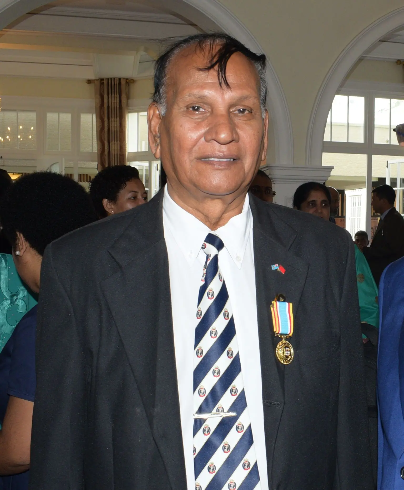 Krishan Vilash following the 50th anniversary of Independence commemorative medal investiture ceremony at State House on October 13, 2020. Photo: Ronald Kumar.