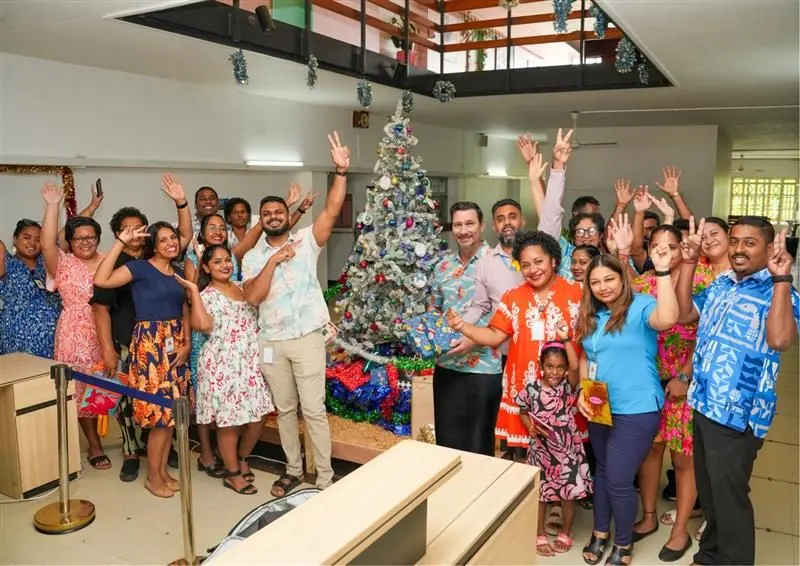 Aspen Medical managed Lautoka and Ba hospital staff giving gifts to Children